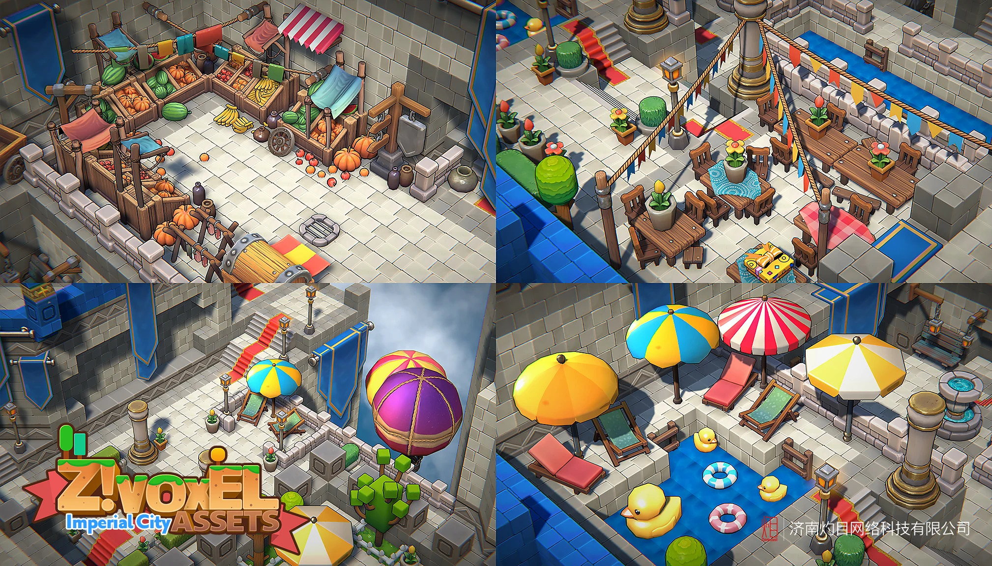 Z ! Voxel Assets - Imperial City gallery image 9