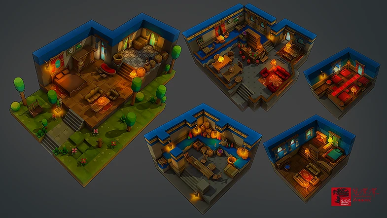 Z ! Voxel Blocks Interiors gallery image 2